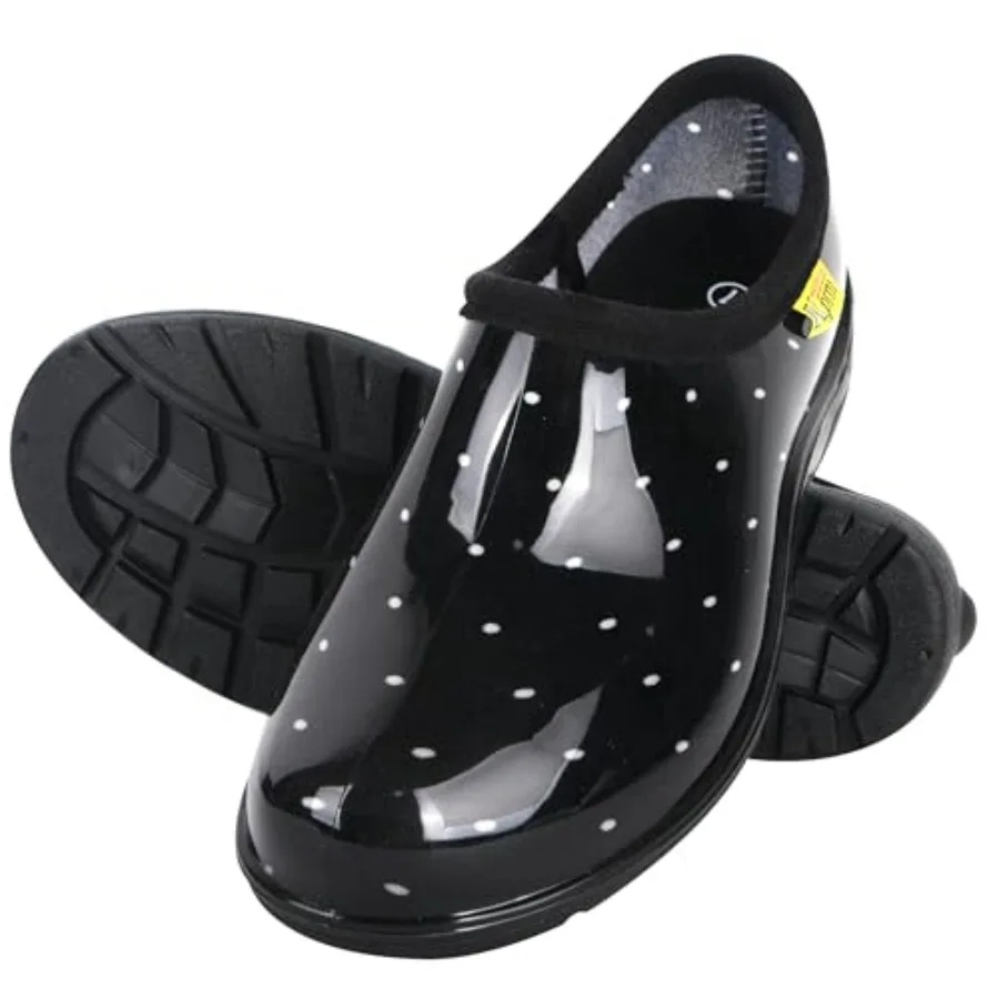 

Flat Garden Shoes for Women Waterproof Slip-On Womens Rubber Rain Shoes Gardening Clogs with Comfort Insole