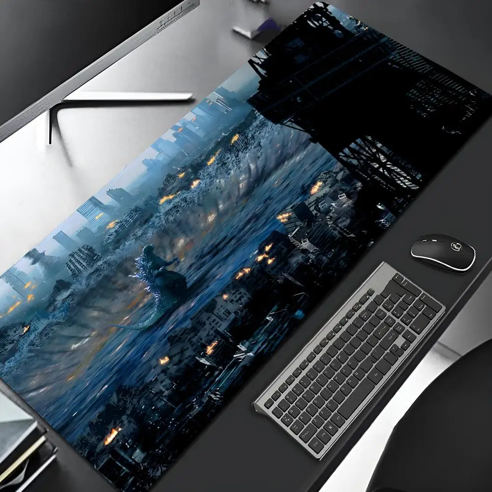G-Godzillas Mouse Pad Edge Big Gaming Locking Computer Gamer Large Rubber Art Mousepad Gamer Laptop Desk Mat