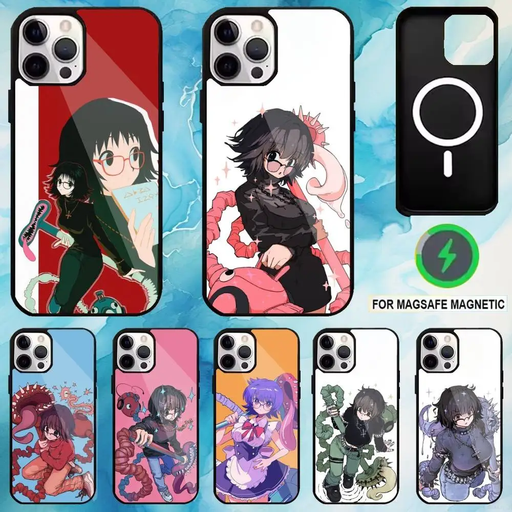 

Shizuku H-Hunter Murasaki Phone Case For iPhone17,16,15,14,13,12,11 Plus,Pro Max Magnetic For Magsafe Wireless Charging