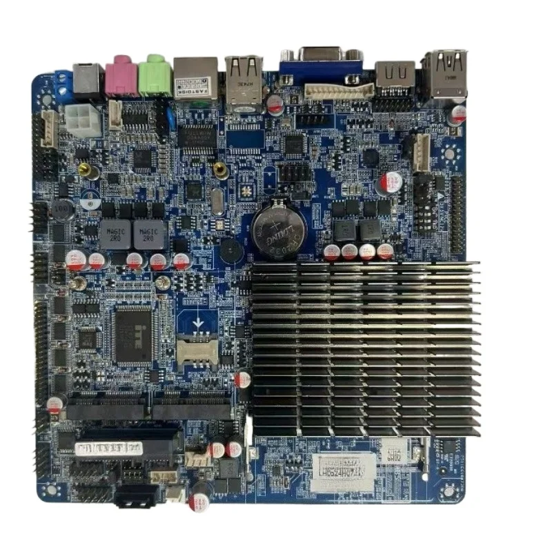 Industrial control main board J1900 quad-core mini fanless LPT printing/2 COM small chassis, second-hand disassembly board