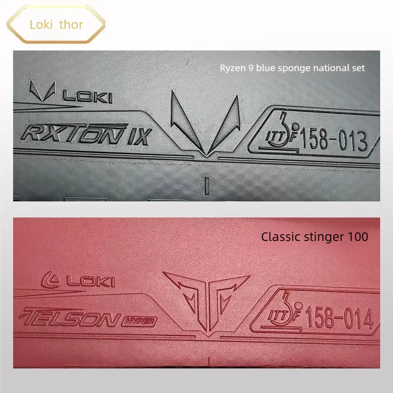 LOKI Arthur All-Star Outer Carbon Table Tennis Racket 5W2C Blade  Rxton 9 National Sticky + Telson 100 Non-Sticky Rubber Pro Bat image 3