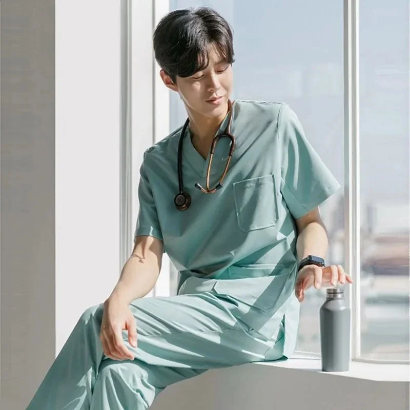 Korean version of new hospital male and female doctor split suit nurse uniform work clothes hand washing clothes