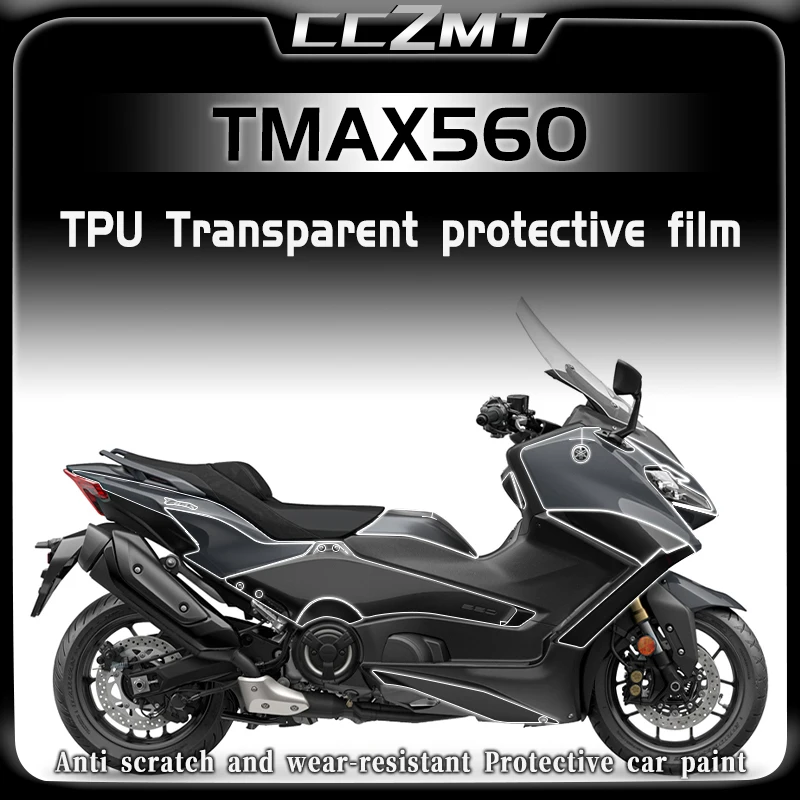 

For Yamaha TMAX560 TMAX 560 tmax560 2022 2024 Invisible car cover transparent protective film sticker modification accessories