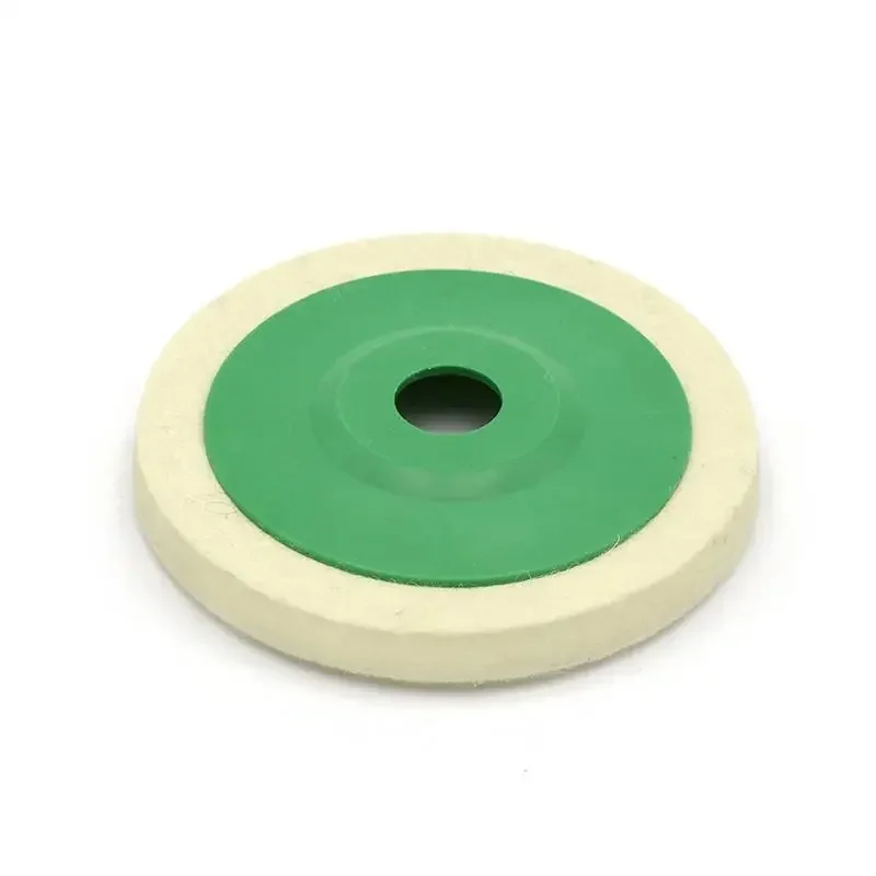 2pcs 5 Inch 125mm Wool Felt Buffing Polishing Wheel Pad Angle Grinder Wheel Felt Polishing Disc For Metal Marble Glass Ceramics