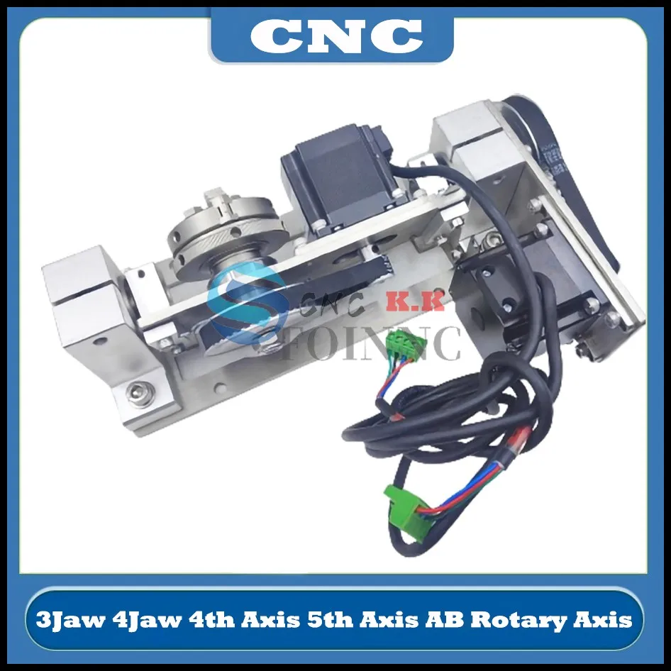 Ultimo 4 ° asse 5 ° asse AB asse rotante 3Jaw 4Jaw mandrino centrale 60mm altezza 55mm fai da te Router di CNC macchina per incidere utensile rotante