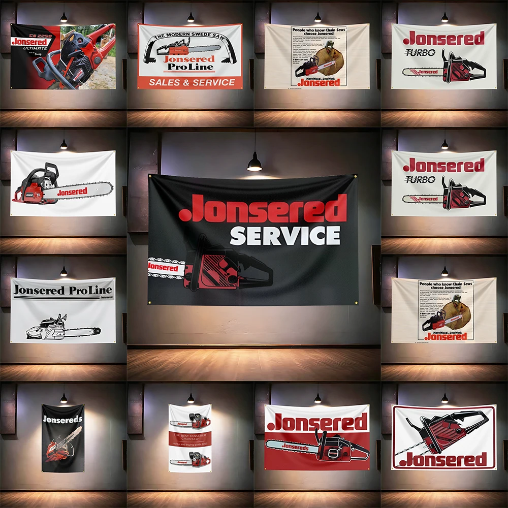 Gardening Tools Repair Shop - Jon-ser-eds Chainsaw Tool Flag For Forest