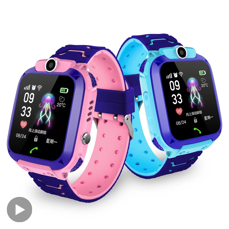 Child Wrist Kids Smart Watch Smartwatch GPS Tracker Children Boy Girl Electronic Digital Connected Wristwatch Clock Little Band