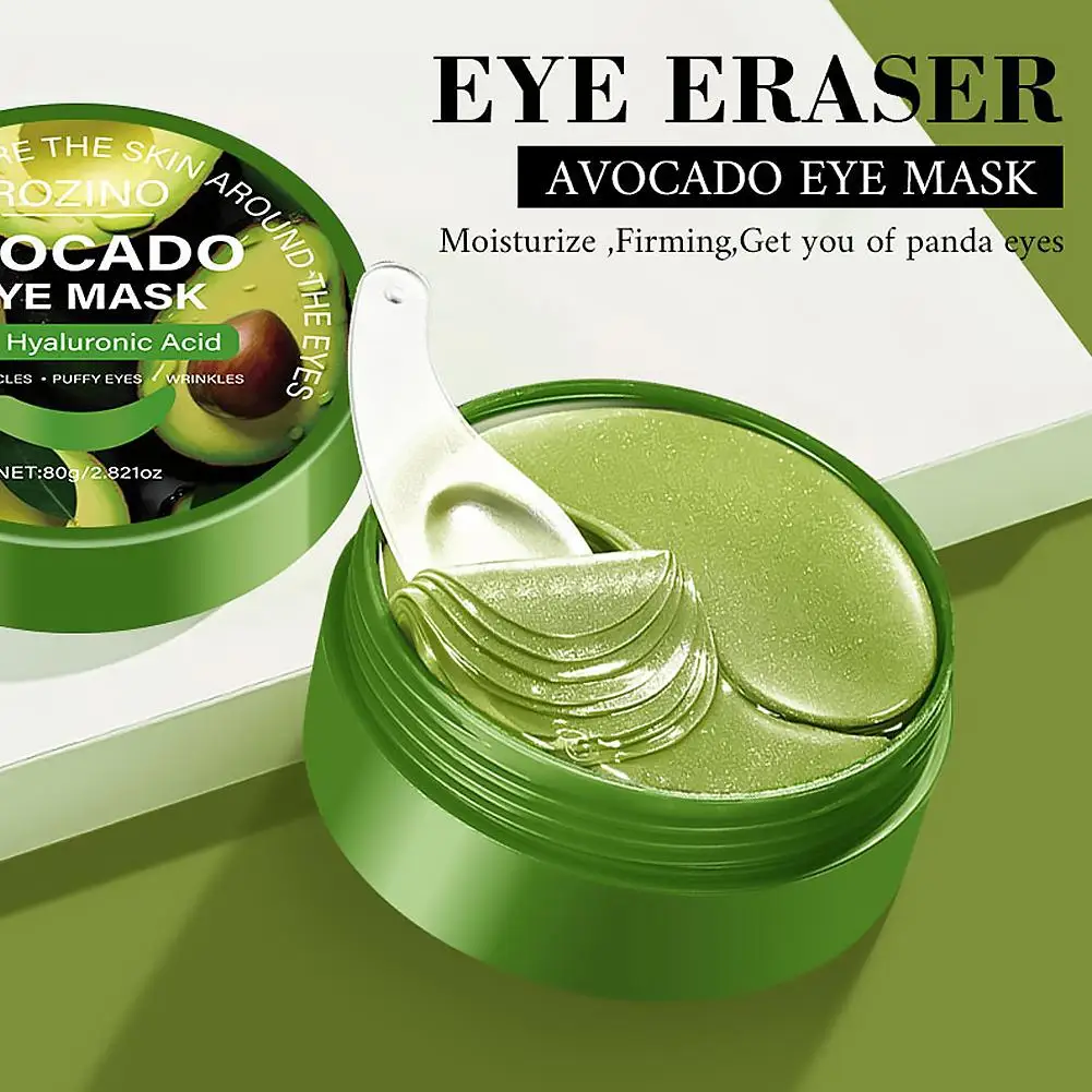 Avocado Under Eye Mask Hydrating Eye Mask Reduce Dark Circles Puffiness, Smoothing & Moisturizing Eye PatchesFor Daily Eye Care