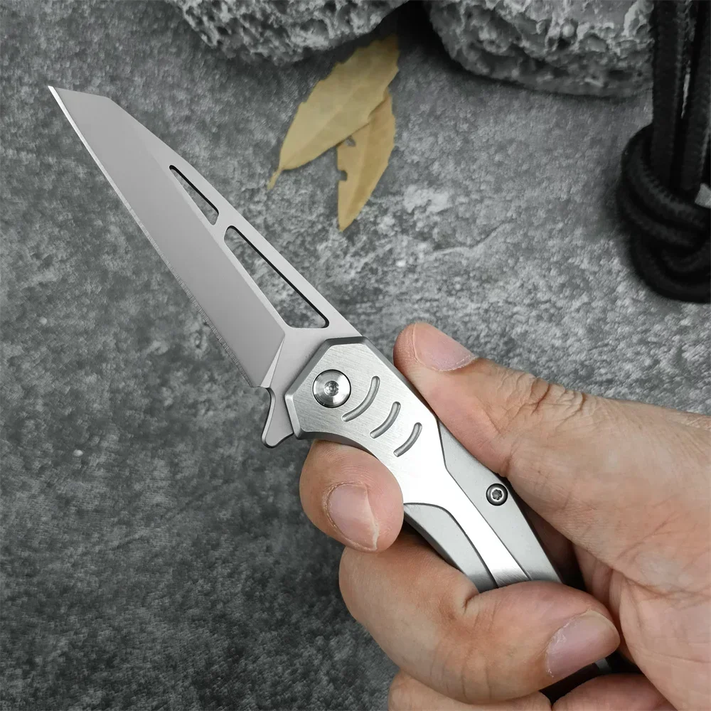 샤프 접이식 벨트 나이프 7Cr13Mov 블레이드 420 스틸 핸들 야외 야외 운반 포켓 나이프 EDC 캠핑 사냥 하이킹 도구