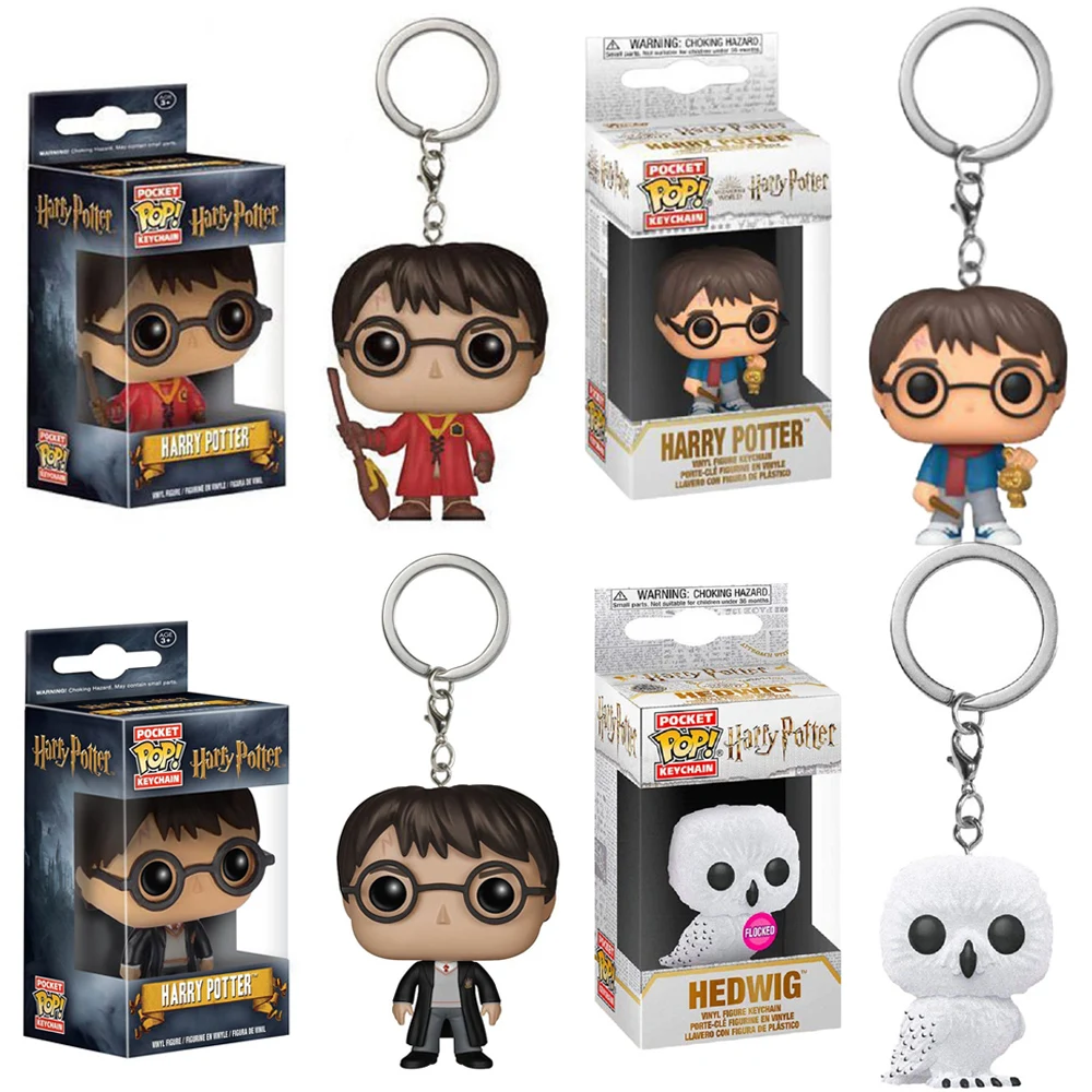 Nuevo Llavero Funko POP de la Serie Harry Potter: Ginny, Ron, Hedwig, Snape, Luna, Fawkes, Dumbledore, Figuras de Acción Coleccionables, Juguetes y Regalos