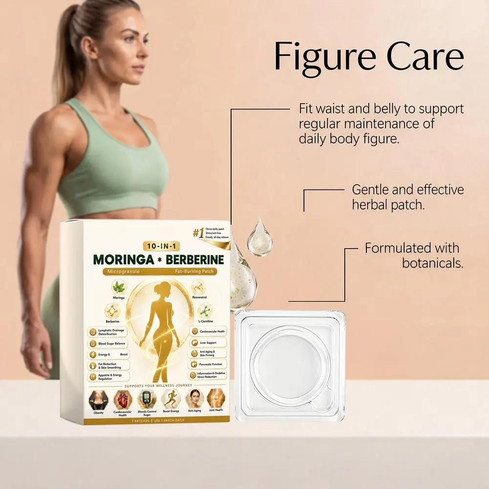 10 in 1 Moringa Micro Needle Body Care Patch for Shaping and Firming Skin for All Skin Types