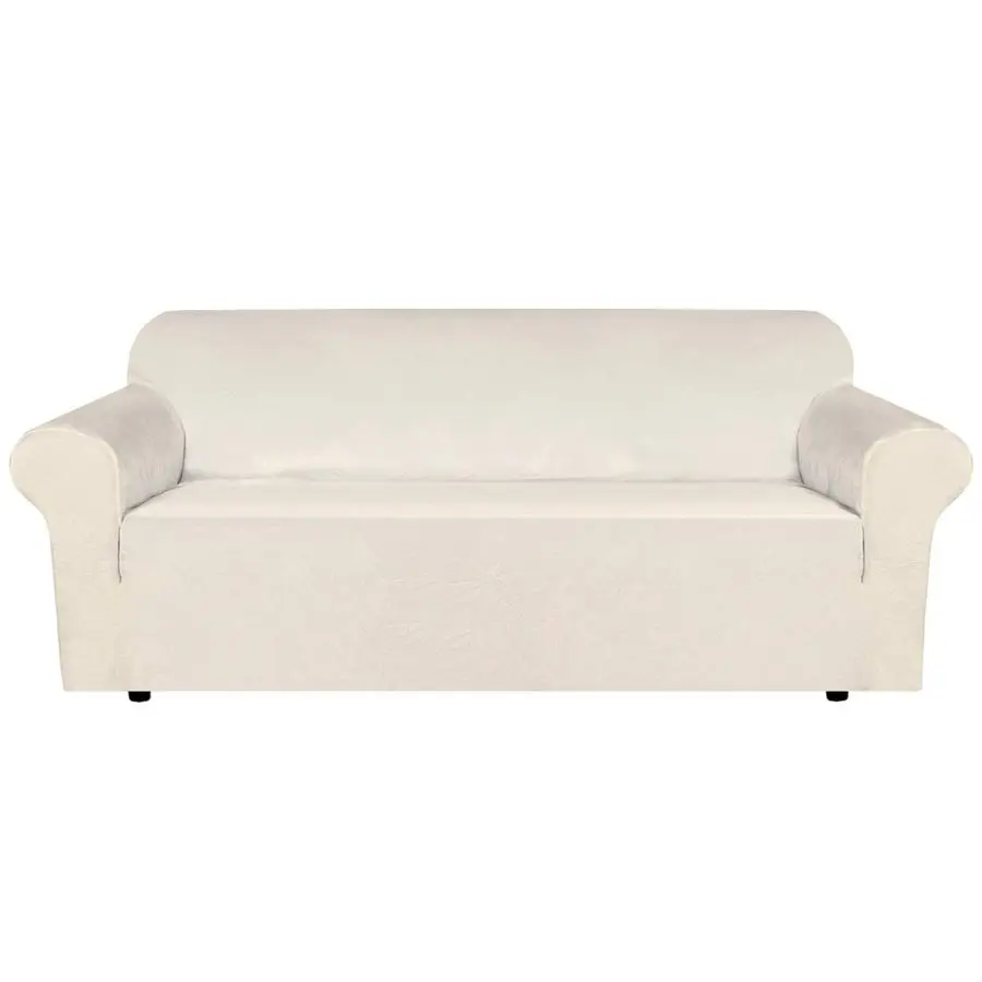 

Чехлы для дивана из эластичного велюра на 3-местный диван, защитные чехлы для мебели, мягкие, с нескользящим эластичным дном, Cra