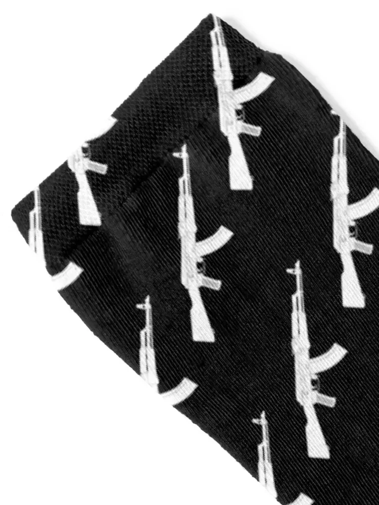 Modernised Kalashnikov Assault Rifle ( AKM ) white Socks Climbing sports and leisure tennis Socks For Man Women's