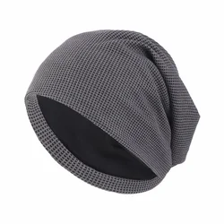 Unisex Men Women Beanie Night Sleep Cap Bonnet Chemo Hat Headwear Turban Baggy Hair Care Nightcap Pullover Hat Solid Colo