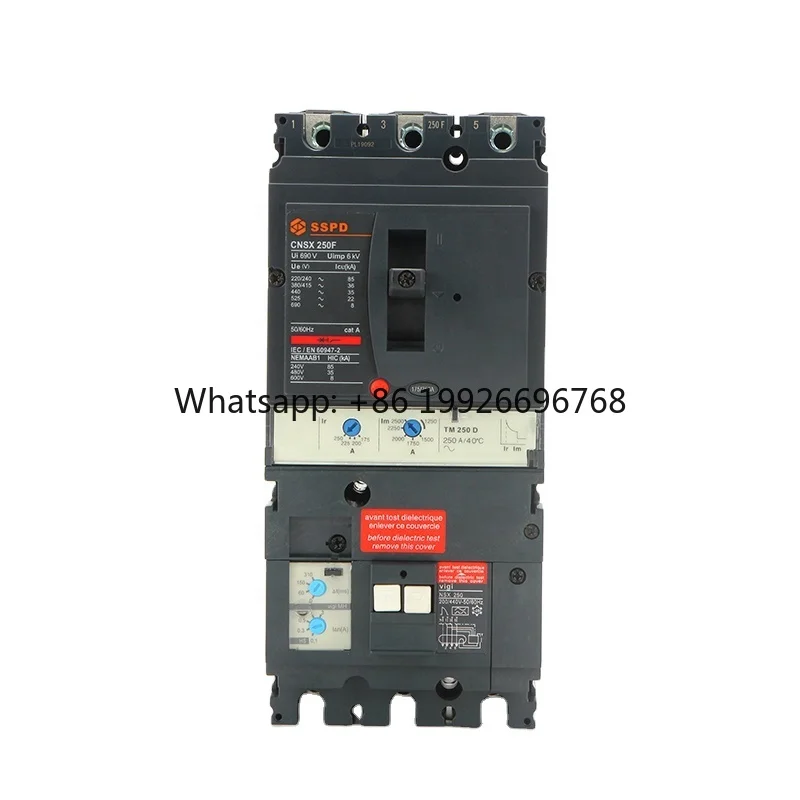 

CNSX 250 3P + VIGI RCCB/ELCB 36kA 690V 50/60Hz