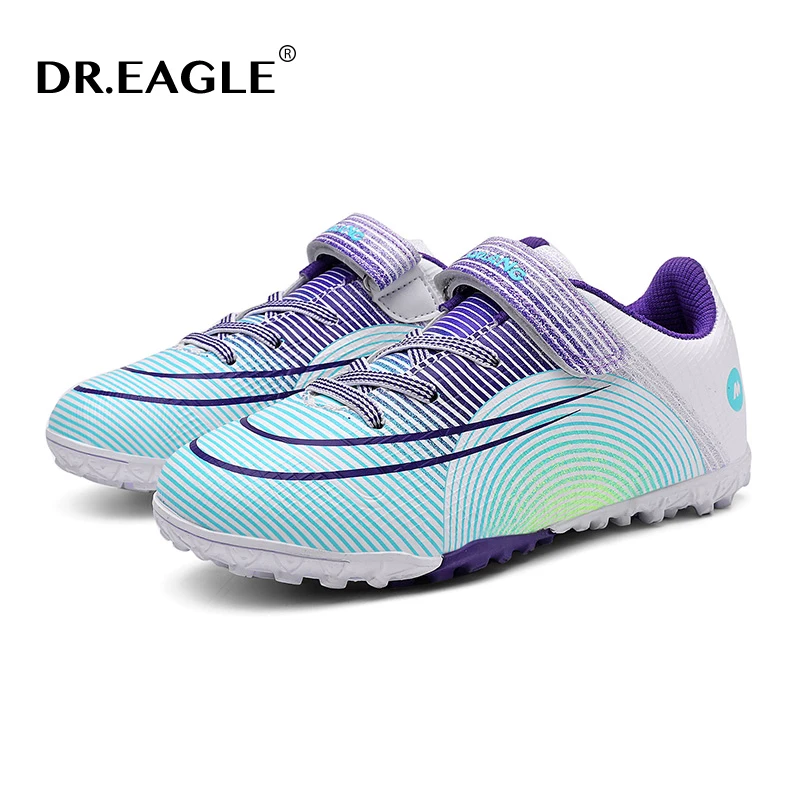 

DR.EAGLE Men Soccer Shoes Anti-Slippery Futsal Kids Football Sneakers Indoor Sports Shoes Professional Training TF Shoes Cleats