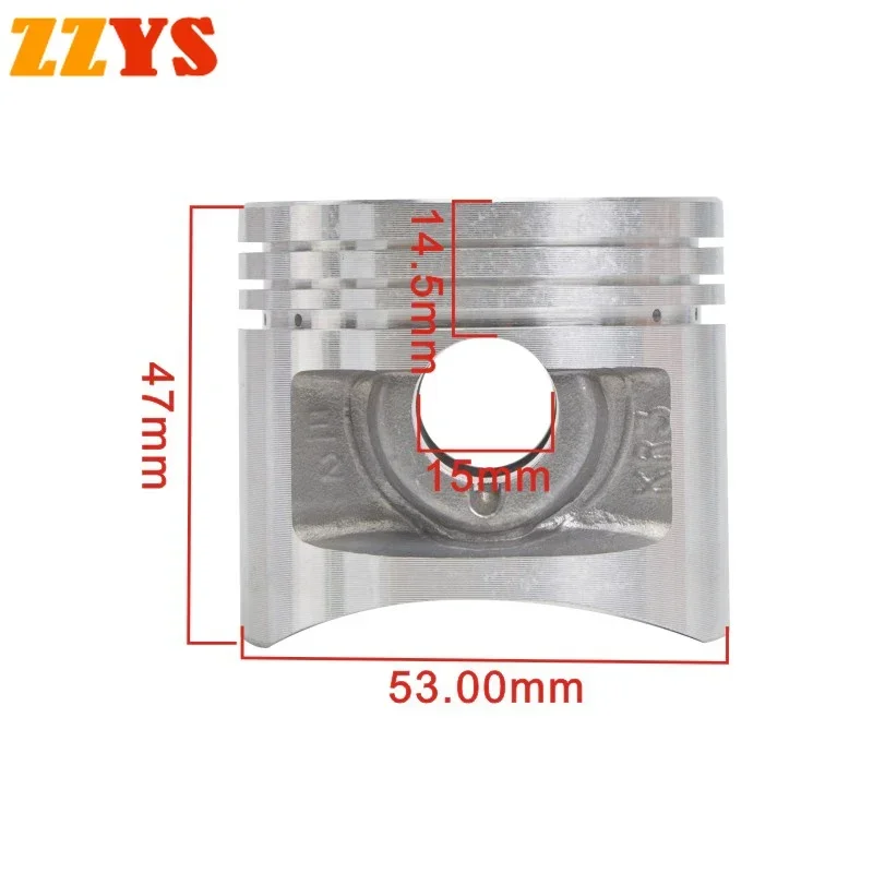 2PC 53mm 53.25 53.5mm 53.75mm 54mm STD +25 +50 +75 +100 0.25 0.5 0.75 1.0 Motorcycle Engine Piston Rings For Honda 13101-KR3-013