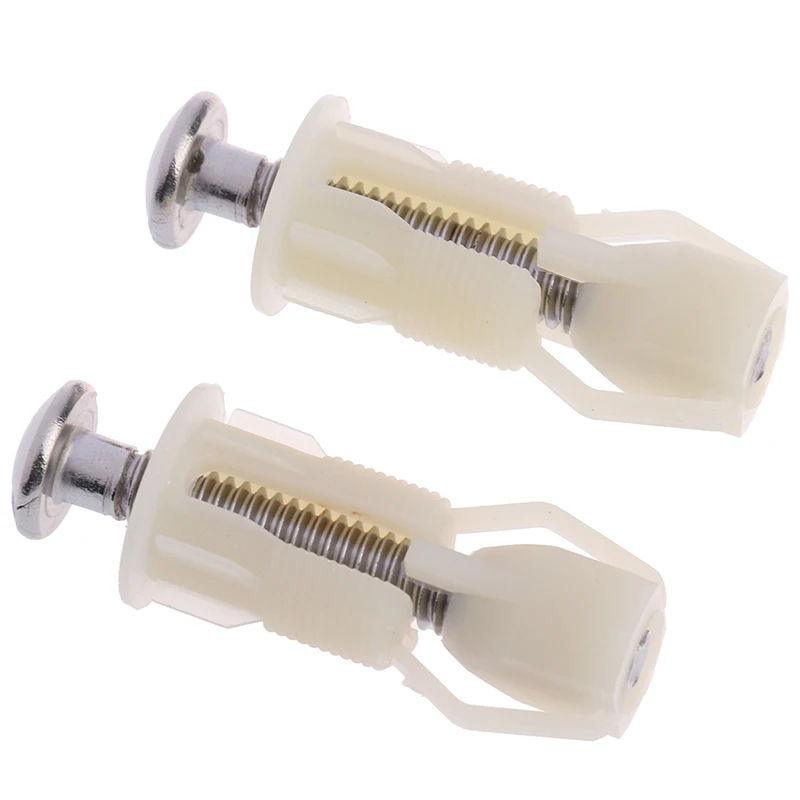 2xToilet Seat Hinges Screws WC Hole Fixing Fit Toilet Seats Hinges Repair Tools