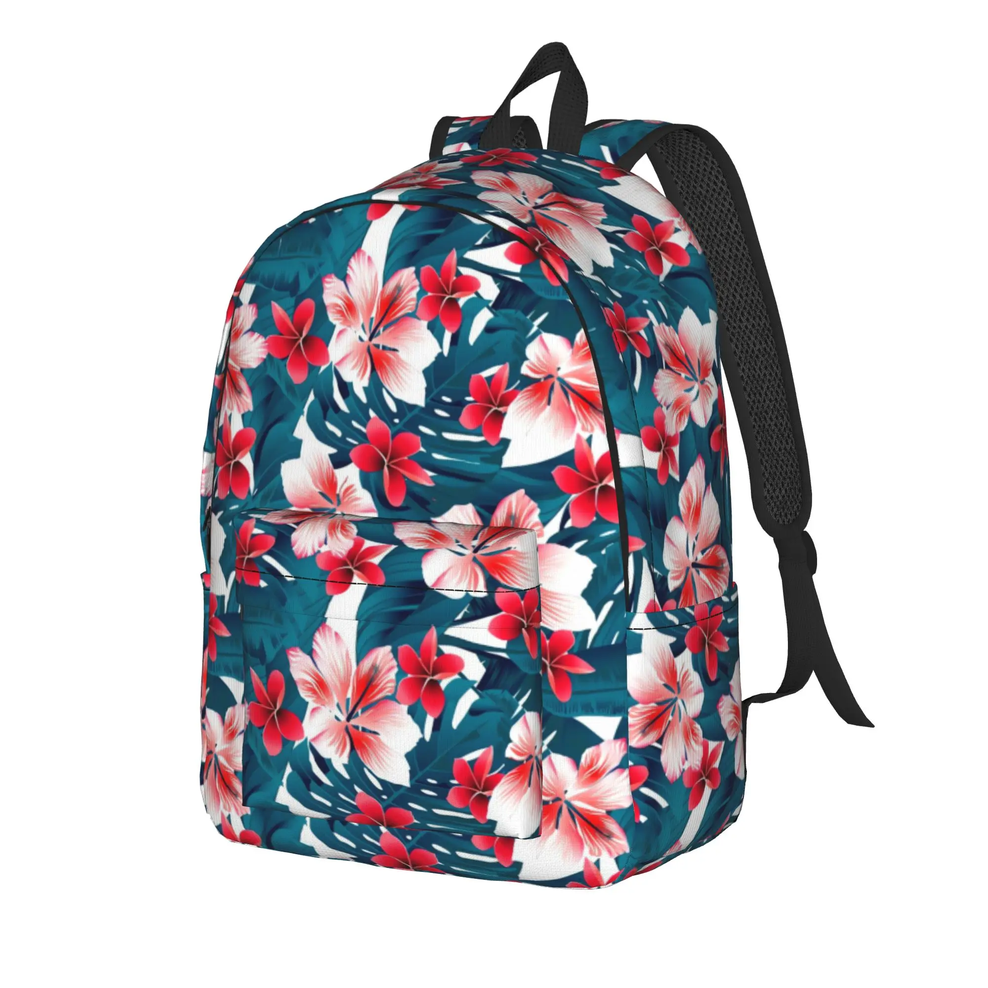 Tropical Hibiscus    Backpack Teen  Large Backpacks Polyester Novelty School Bags Outdoor Designer Rucksack