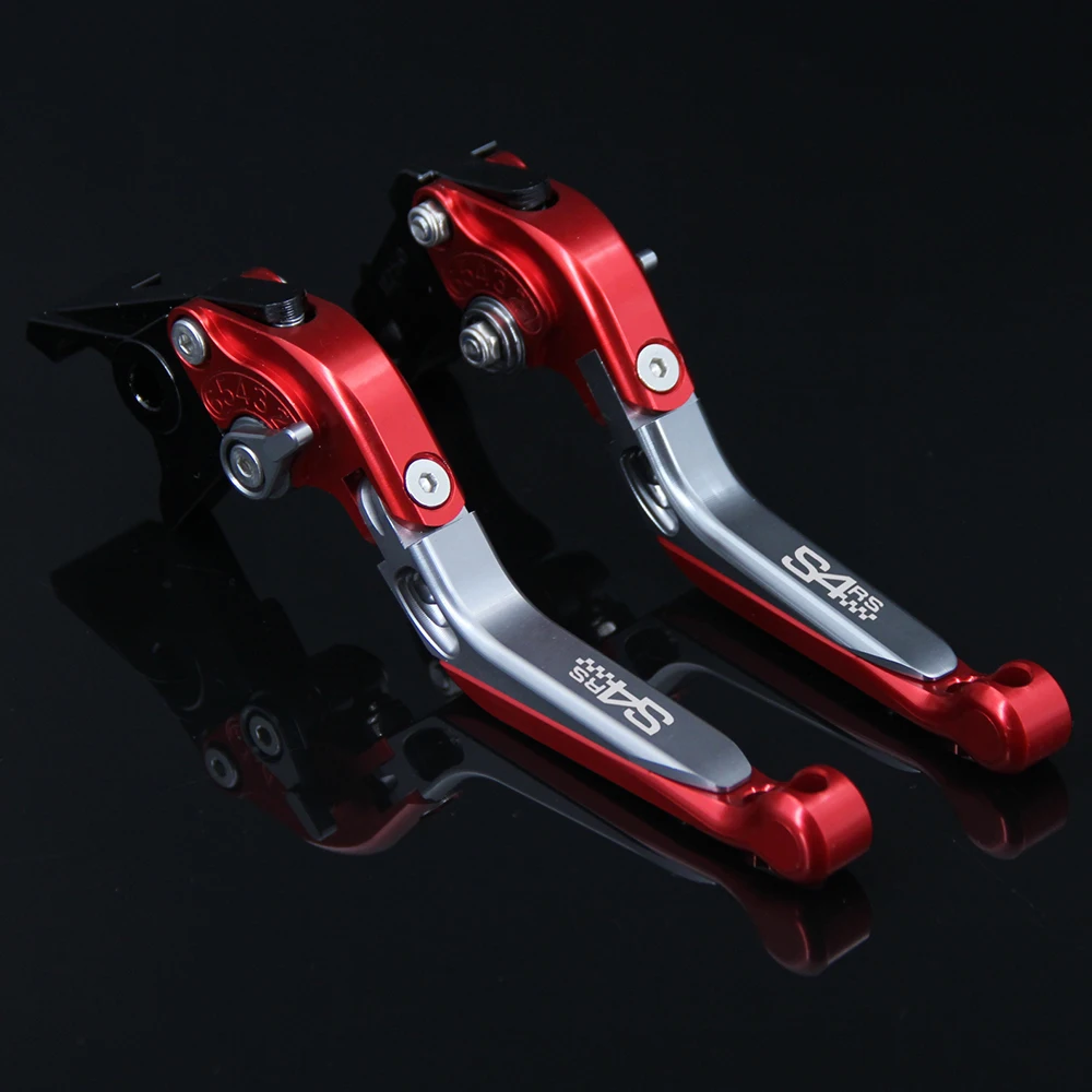 

RiderJacky® LOGO "S4RS" Motorcycle CNC Brake Clutch Levers For Ducati S4RS 2006-2008 2007 Adjustable Extendable Foldable