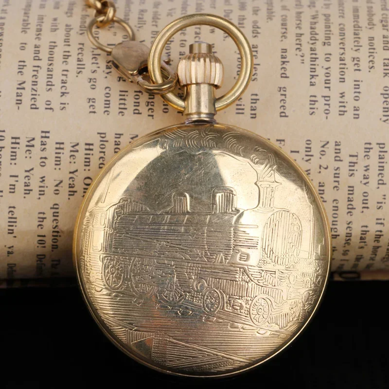 Antique Copper London 1856's Antique 5 Hands Mechanical Pocket & fob Watches Hand Winding Golden Mens Pocket Watch 30cm Chain