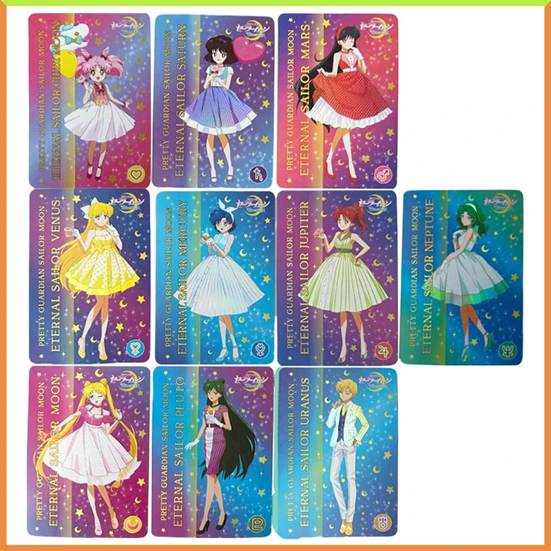 Anime Goddess Story DIY ACG Chibiusa Tomoe Hotaru Mizuno Ami Kino Makoto Hino Rei Collectible Cards Toys for boys Birthday Gift