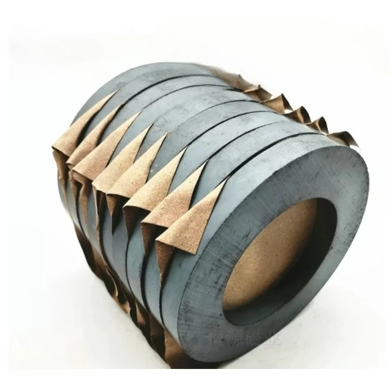 2-5PCS/LOT Y30 Ring Ferrite Magnet Dia 45-120mm Strong Black Rare Earth Permanent Magnets Hole 10-45mm