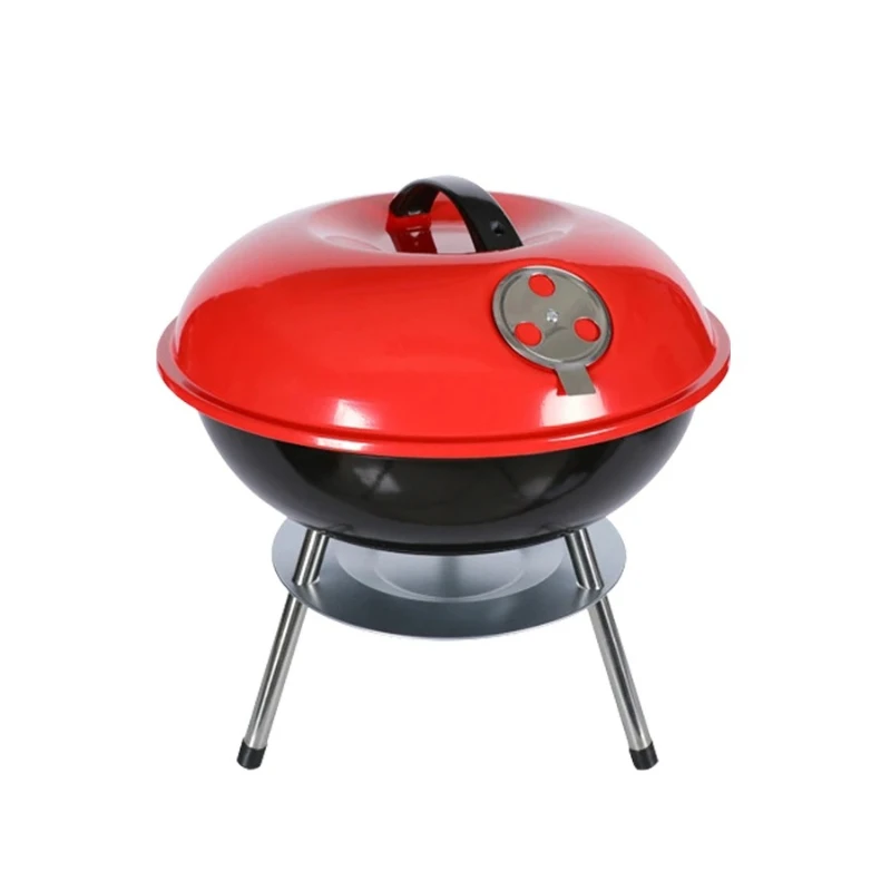

14inch Barbecue Grill Outdoor Household Portable Charcoal Barbecue Grill Mini Apple Stove Warming Stove Grill Fire Pit