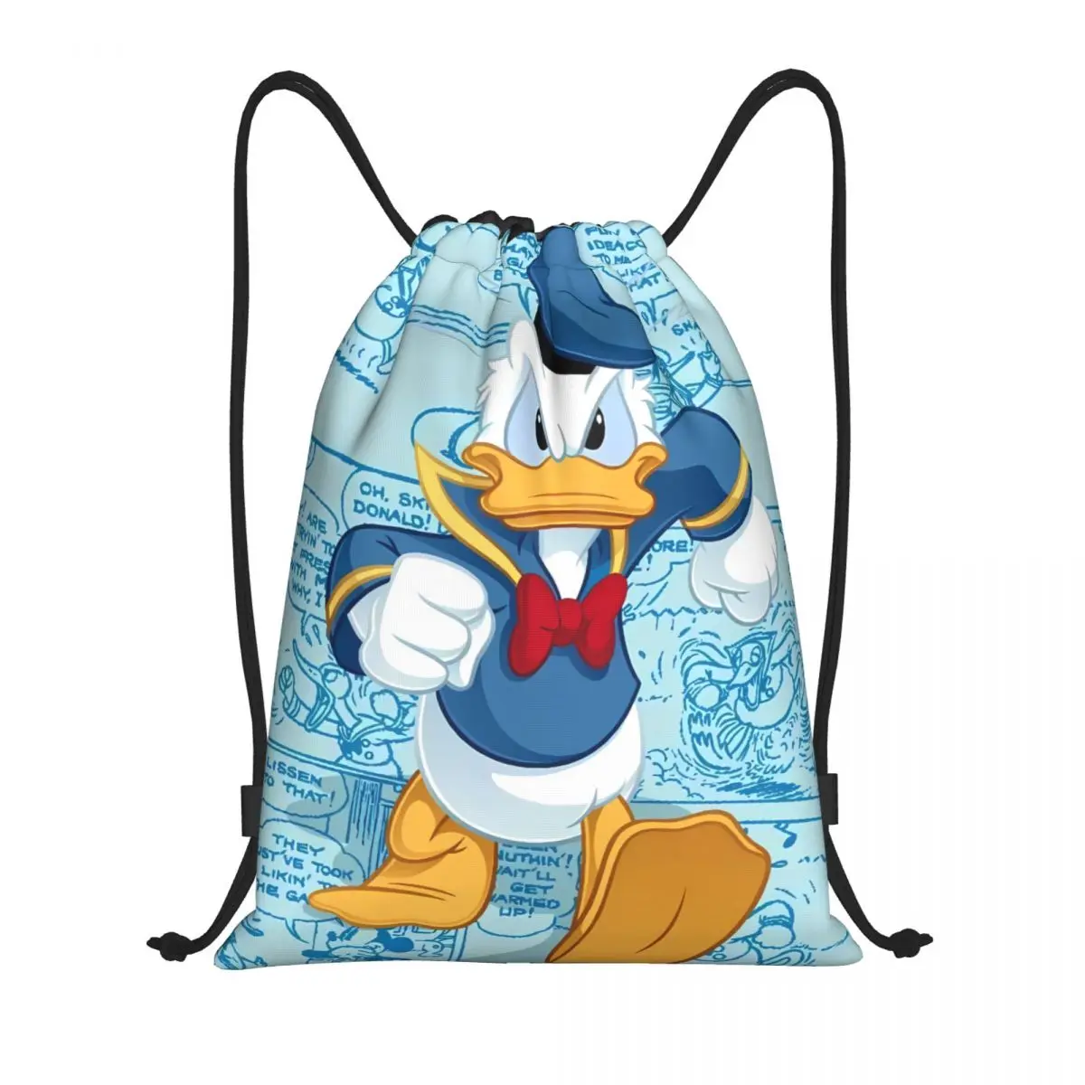 

Donald Duck Sports Drawstring Backpack Sport Fitness Travel Outdoor Sackpack Women And Men Large Capacity Gym Swim