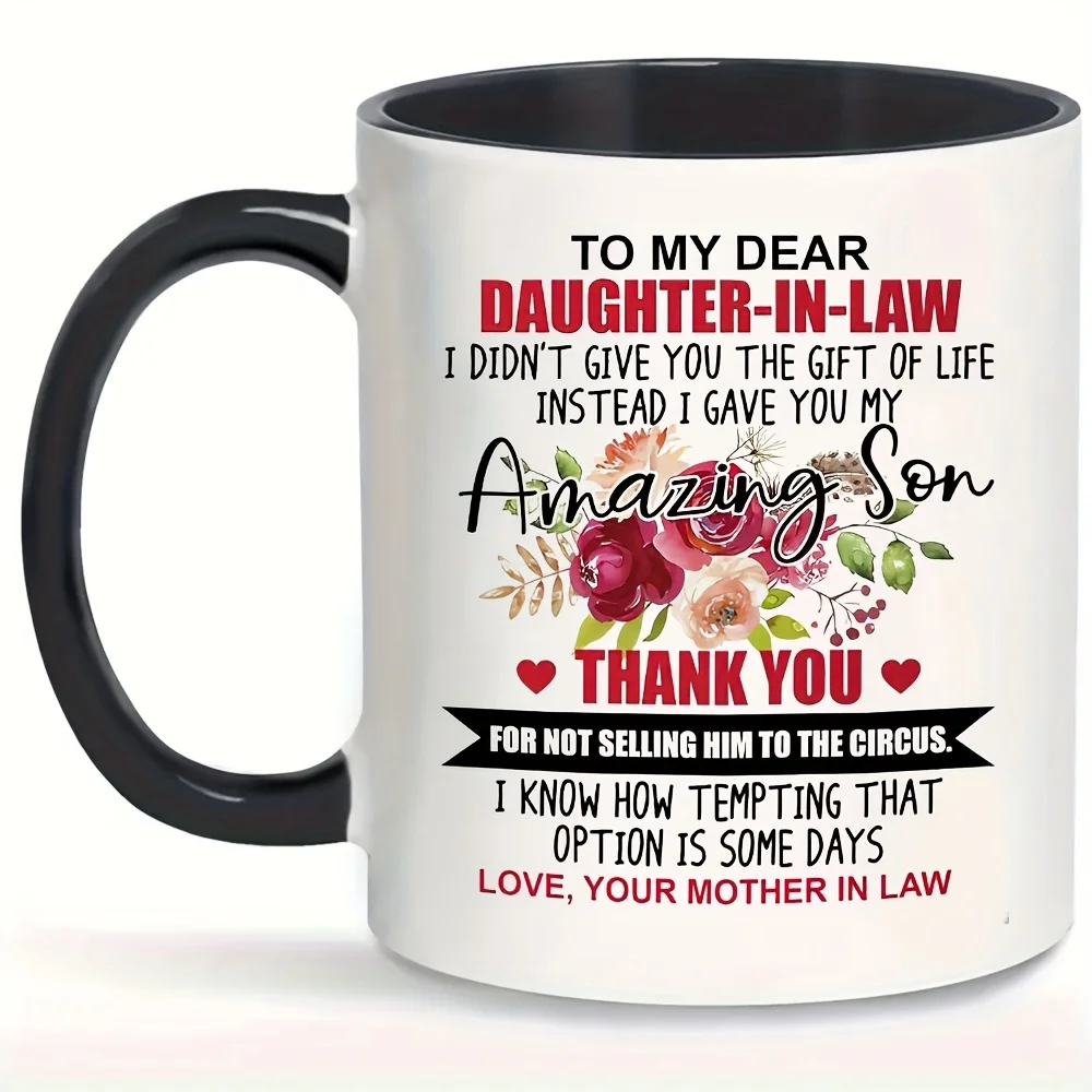 

Daughter In Law Gift Coffee Mug 11oz Ceramic Coffee Mug Funny Mug Gift For Christmas Birthday Thanksgiving Day