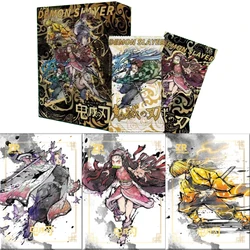 Carte de collection en métal Demon Slayer, carte de bataille brûlante, Tanjirou, Kamado, Nezuko, cadeau jouet cool, été