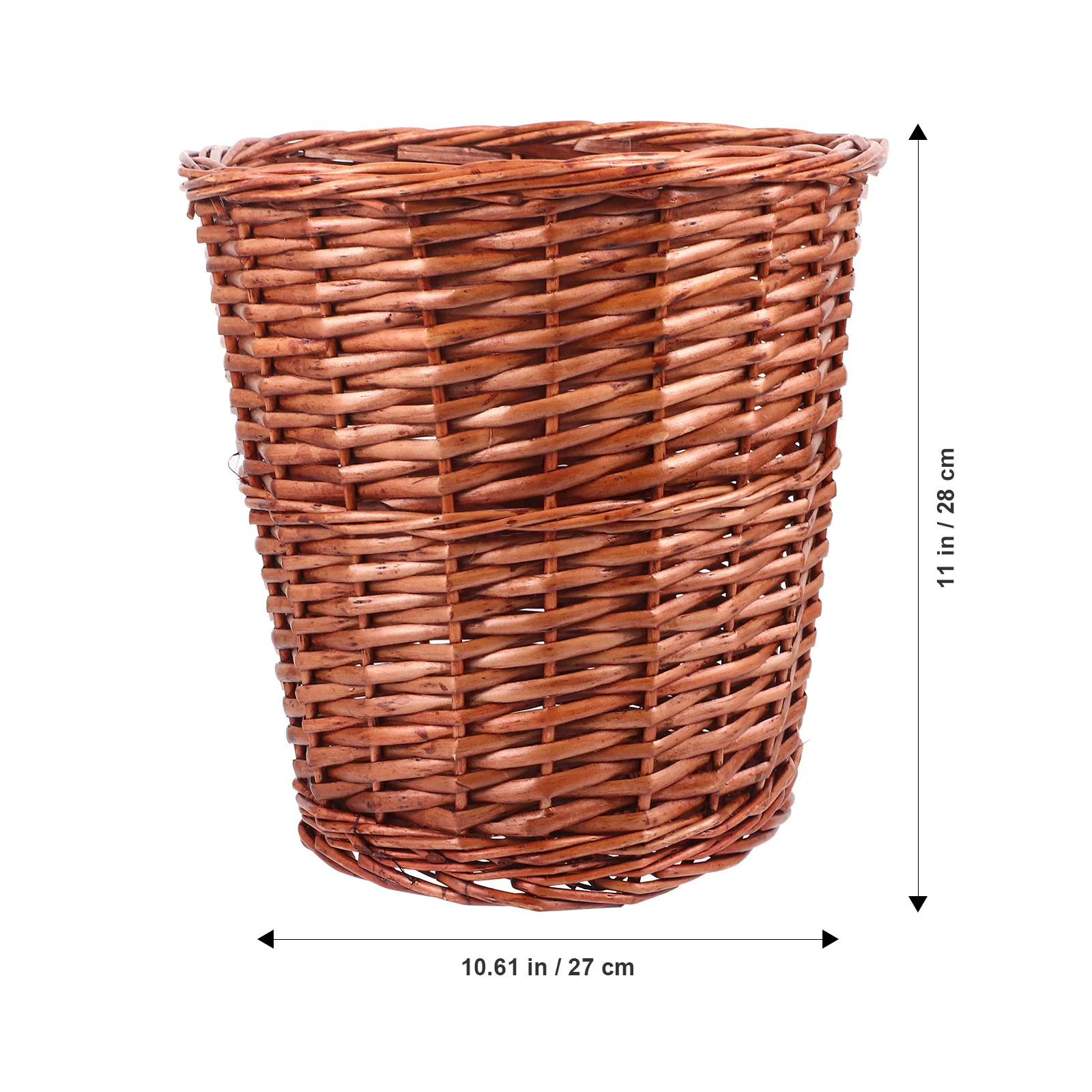 

Rattan Woven Waste Bin Trash Basket for Home Kitchen Living Room Bedroom Storage Organizer Woven Waste Basket