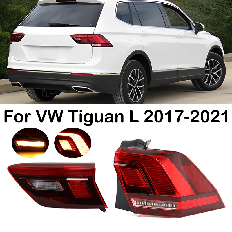 

Для VW Tiguan L 2017 2018 2019 2020 2021 светодиодный задний фонарь указателя поворота стоп-сигнал задний фонарь в сборе 5NN945095A 5NN945096A