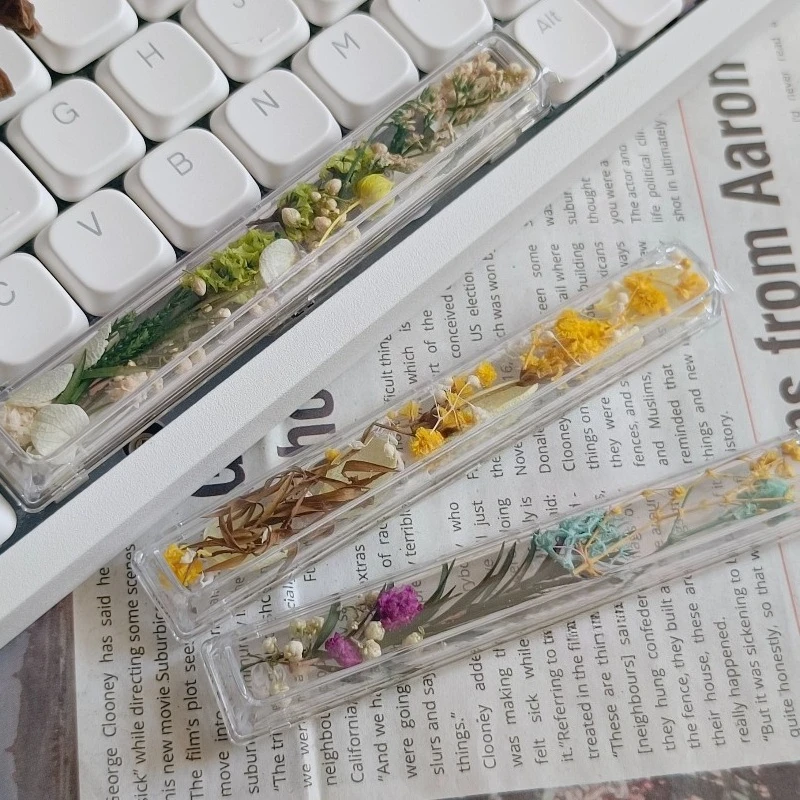 

Spacebar Keycap Customized Resin MDA Profile Keyboard Caps Preserved Flowers Creative Cap for Mechanical Keyboard Accessories