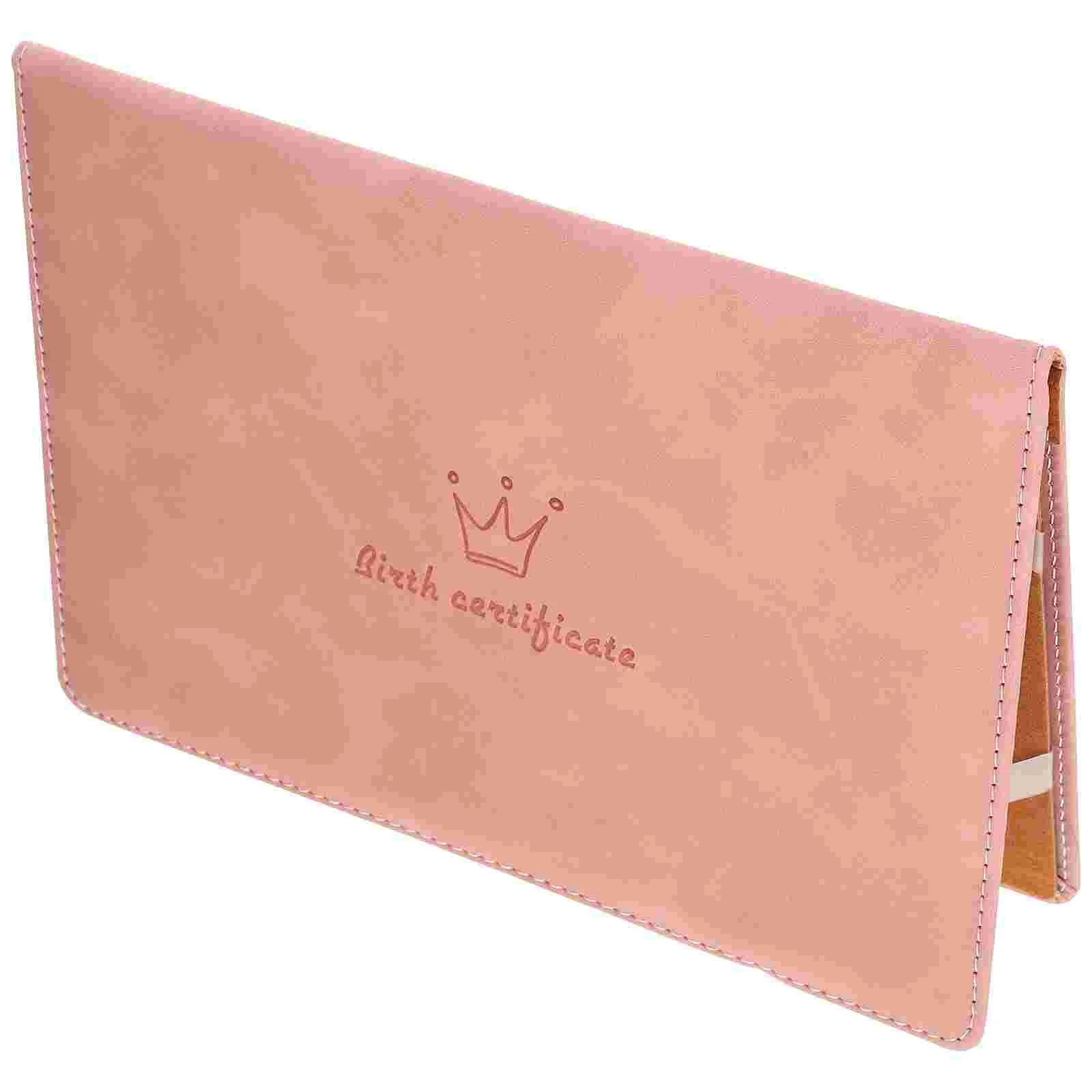 

Birth Certificate Cover Card Holder Document Covers for Important Organizer Universal Baby