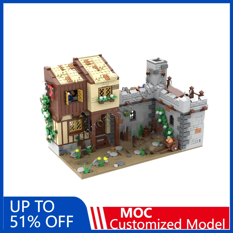 

1460 PCS City Engineering Slaughtery Lane MOC Customize Modular Building Block Creative Design Popular DIY Christmas Toy Gift