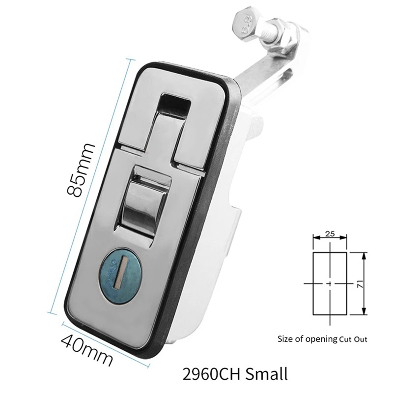 2X Compression Latch Industrial Truck Caravan Kit Tool Box Lock Truck Camper Trailer Lock Panel Push Compression Lock