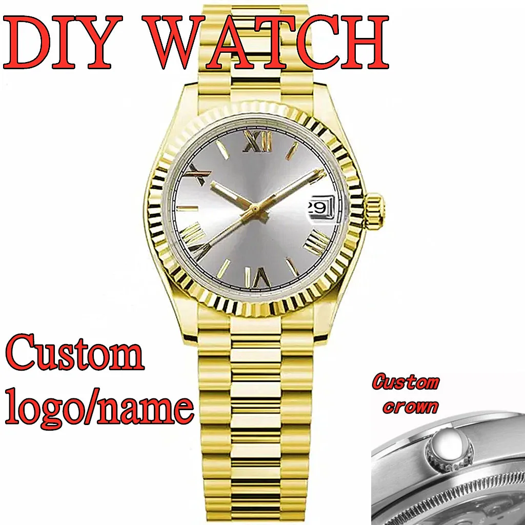 

Часы DIY, 36 мм/39 мм, высококачественное сапфировое стекло, асептический циферблат с римскими цифрами, корпус из золотистой нержавеющей стали, подходит для механизма NH35