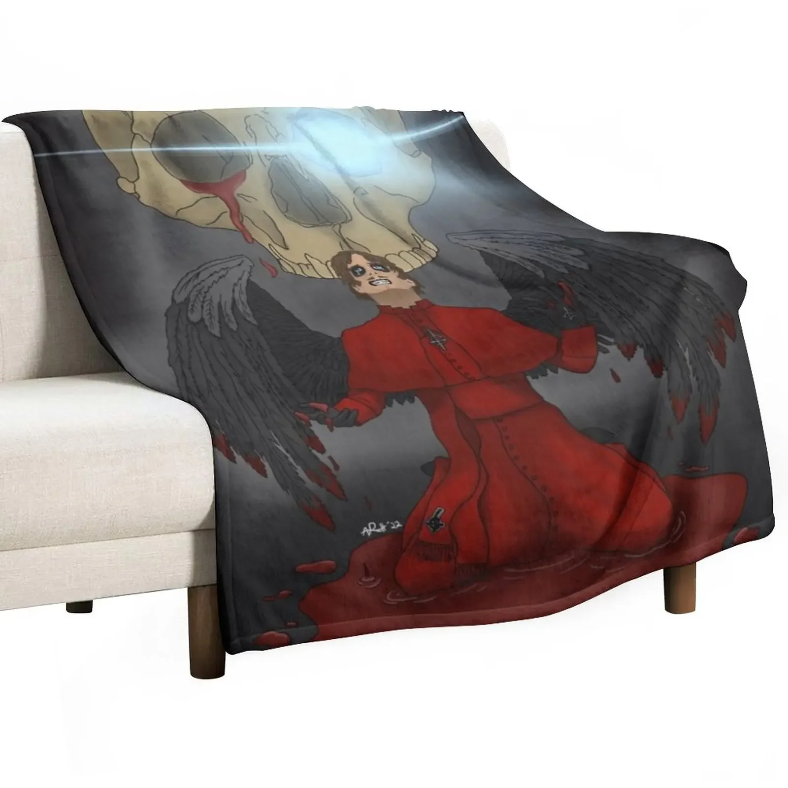 

Reluctant Death Throw Blanket heavy to sleep sofa bed Furrys funny gift Blankets