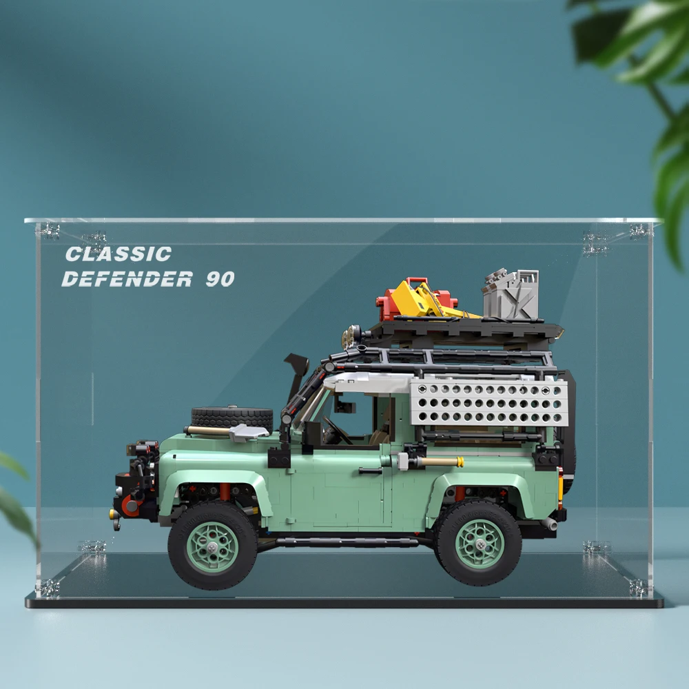 Acrylic display box for lego bricks 10317 display case for Land Rover building block model car dustproof clear storage box