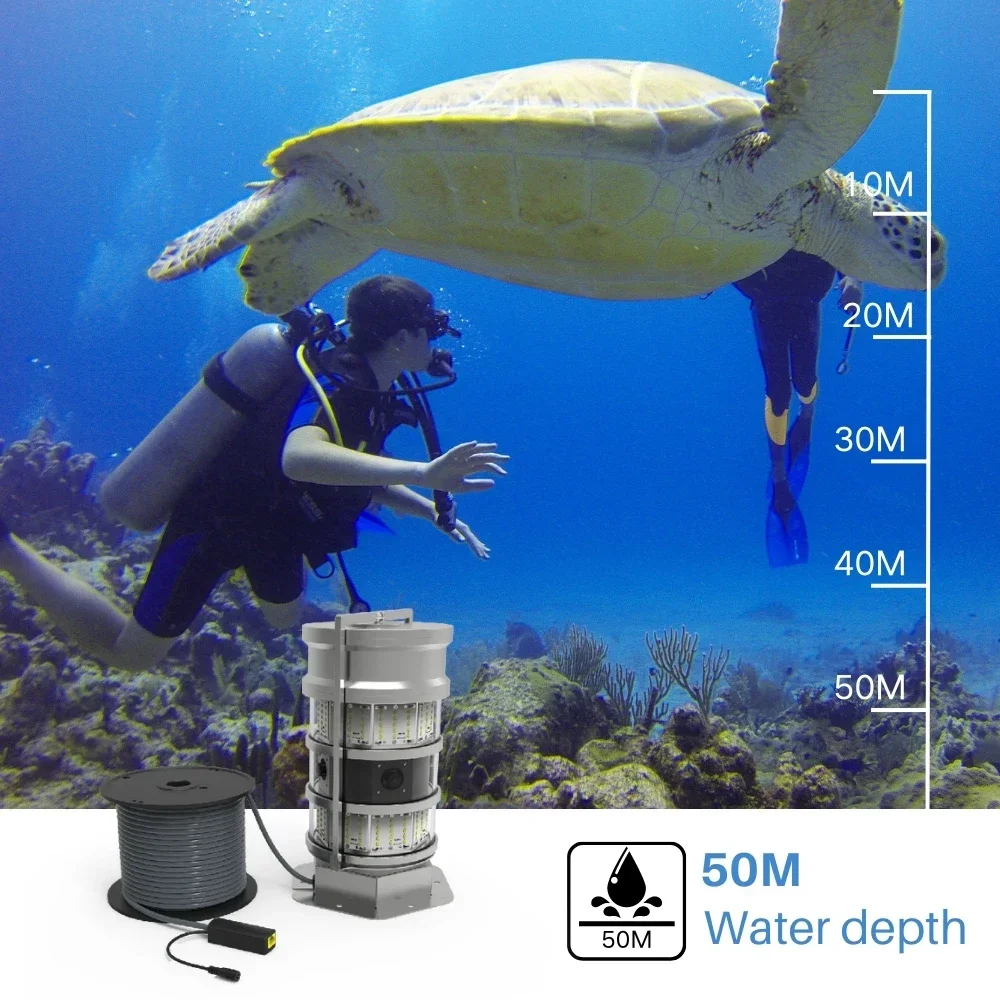 2025 منتجات ممتازة كاميرا تحت الماء متعددة الاتجاهات مع وظيفة تنظيف الزجاج وإضاءة ملء محيطية #4