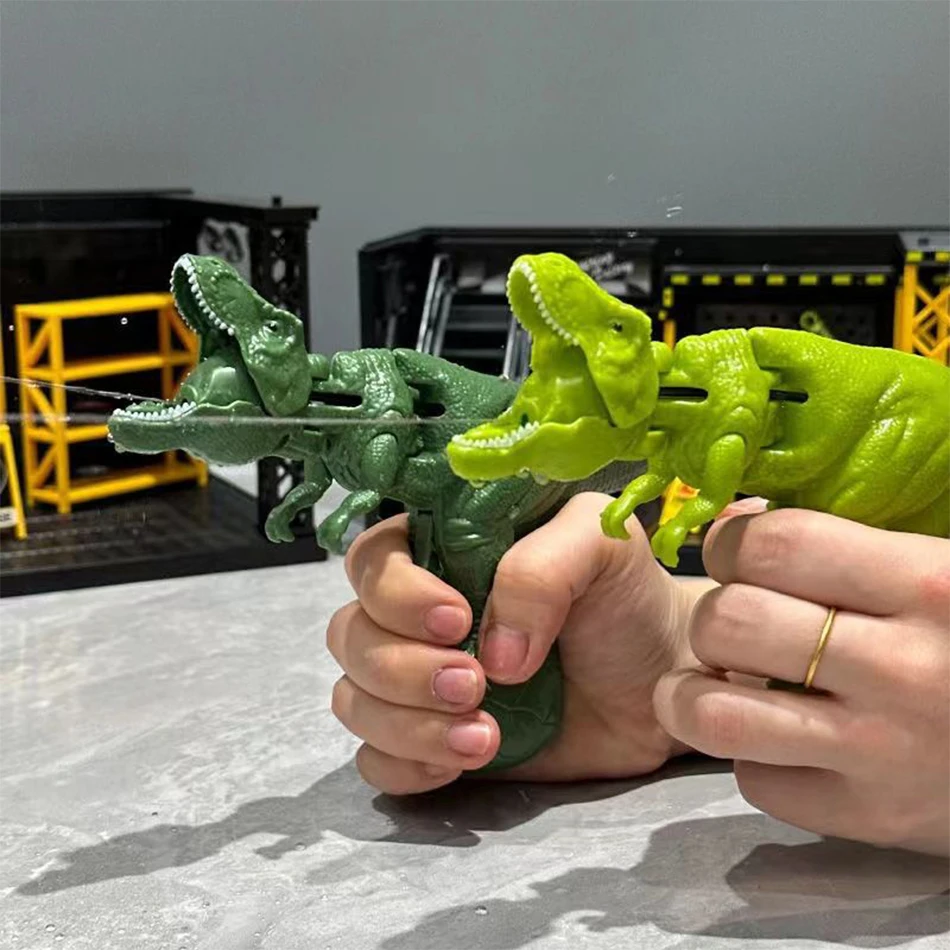 ديناصور هزة رئيس مدفع المياه لعبة دينو رذاذ اطلاق النار الضغط قبضة مسدس المياه الأولاد الشاطئ حمام سباحة لعب للأطفال الصبي هدية #6