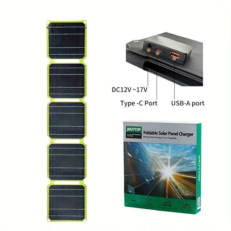 2000W ETFE draagbare zonnelader Opvouwbaar fotovoltaïsch paneel buitenzonnepanelen Voor iphone power bank station usb A C DC 12V
