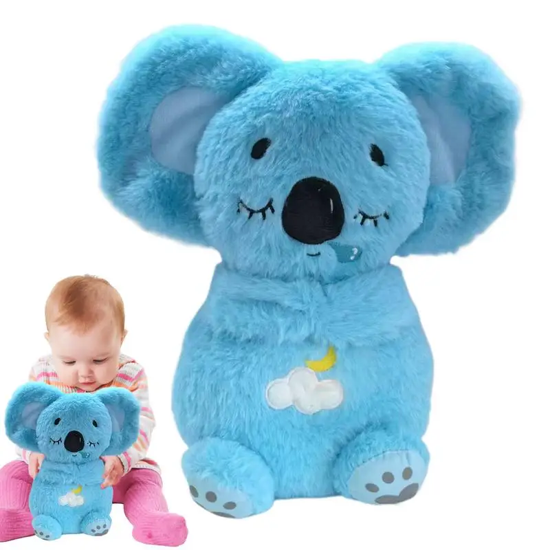 Koala Breathing Stuffed Animal Sleeping Animal Plush 4 Modes Adjustable Sleeping Koala With Musical Lights And Rhythmic