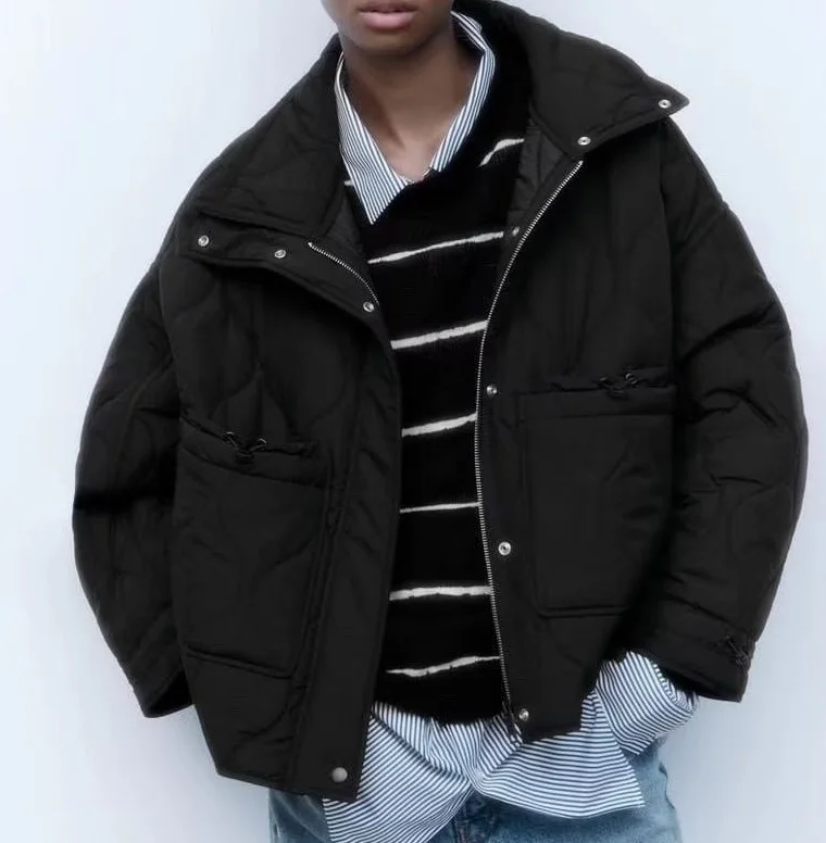 

Парки женские байкерские осенние на хлопковой подкладке на шнуровке для похудения многослойные нежные пояса с отложным воротником в консервативном стиле колледж школьные литературные Ins