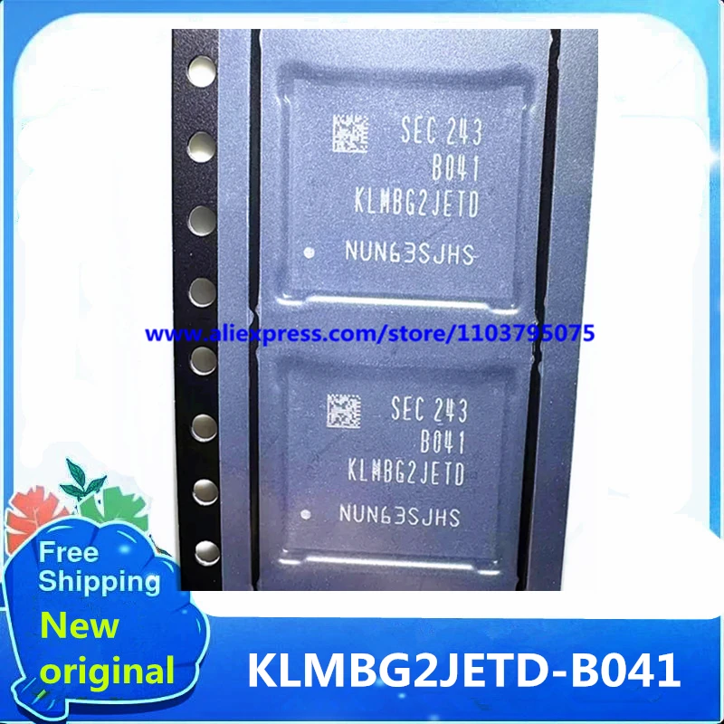 5PCS/LOT 100% New original KLMBG2JETD-B041 KLMBG2JETD BGA153 EMMC 5.1 32GB Spot sales