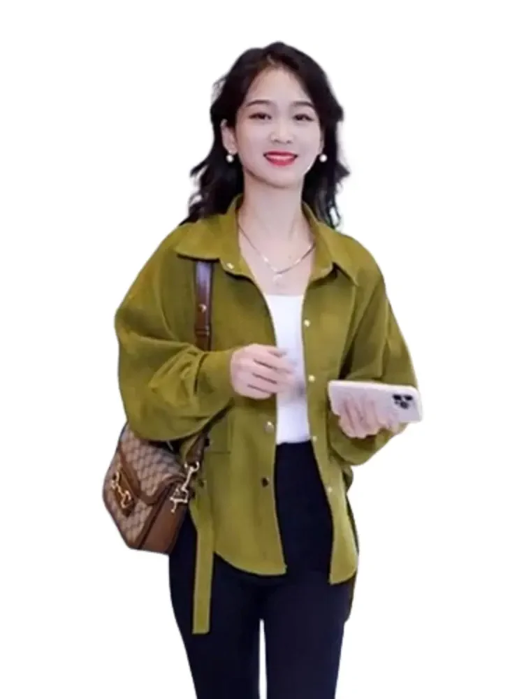 Manteau ort ample coréen pour femmes, nouvelle collection printemps-automne, Faion, taille haute, col de costume, Jaet, taille Cact, rehaussement visuel