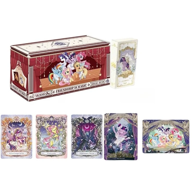 carte-originali-kayou-my-little-pony-carta-dell'amicizia-eterna-borsa-stellata-vol2-danza-dei-cigni-carte-da-collezione-giocattoli-regali