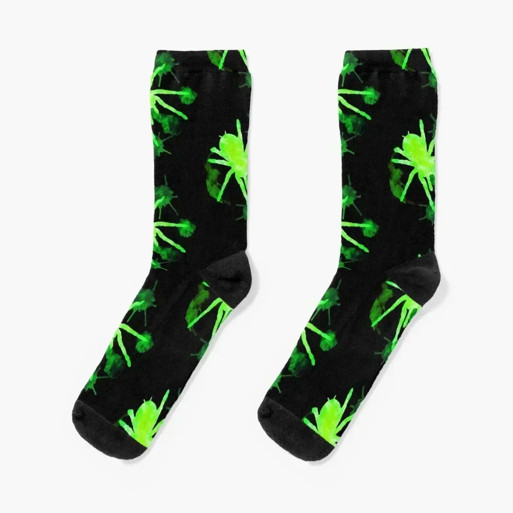 

Spider Watercolor Forest Socks Lots hip hop new in's Woman Socks Men's