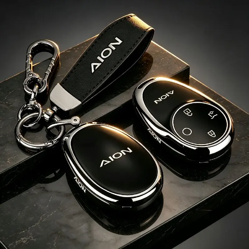 Car Key Cover For AION V AION UT Y Plus Premium Zinc Alloy Full Protection Shockproof Heavy Duty AION I60 N60 Car Accessories